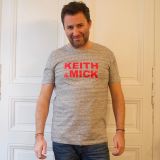 tshirt keith gris rouge homme