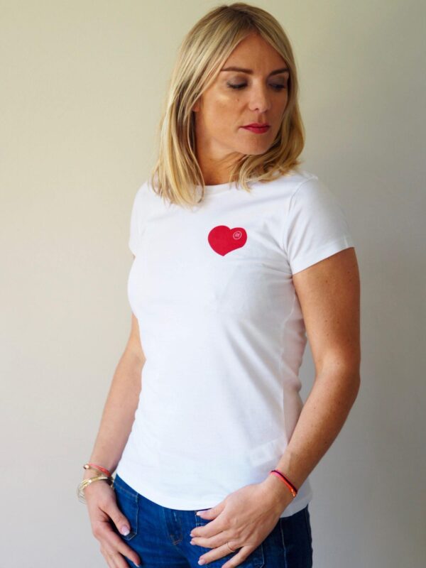 T-Shirt Classic COEUR A COEUR  Blanc / Rouge