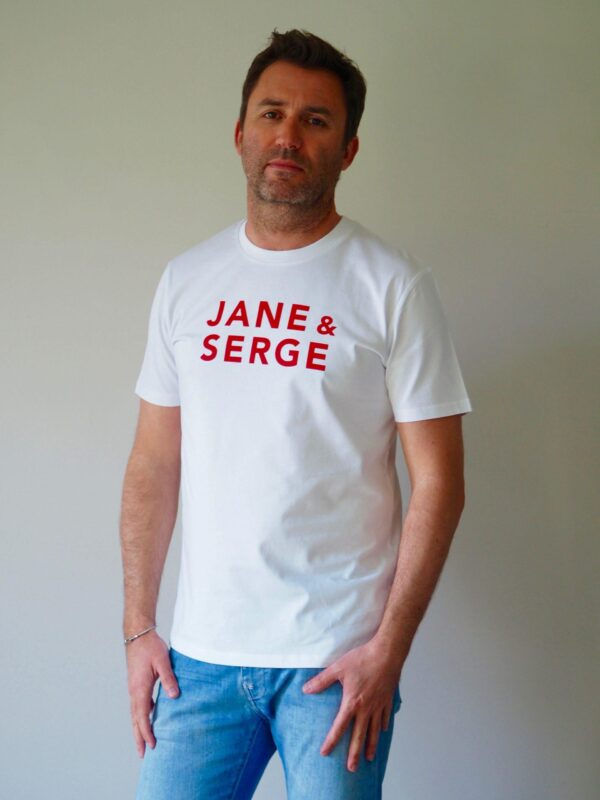 T-Shirt Col Rond JANE & SERGE Blanc / Rouge