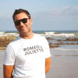 T-Shirt Col Rond ROMEO & JULIETTE Blanc / Black