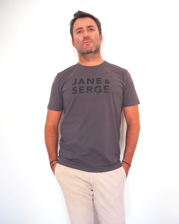 T-Shirt Col Rond  JANE & SERGE  Anthracite / Black