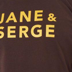 T-Shirt Col Rond  JANE & SERGE  Chocolat / Gold Glitter
