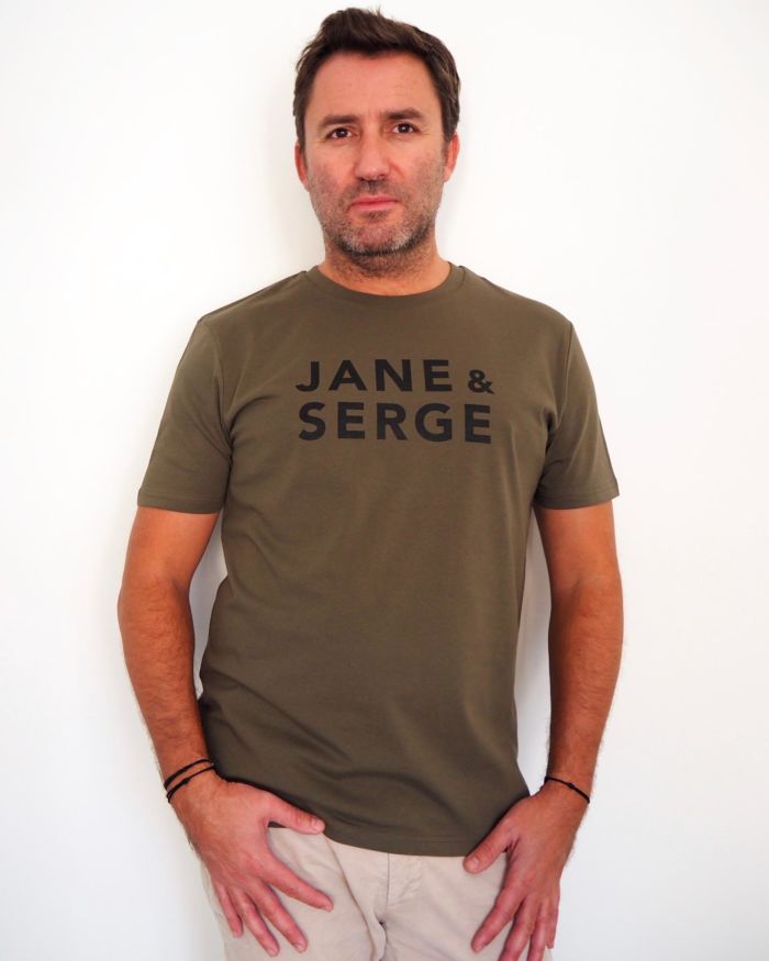 T-Shirt Col Rond  JANE & SERGE  Kaki / Black