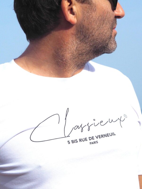T-Shirt Col Rond CLASSIEUX - White / Black