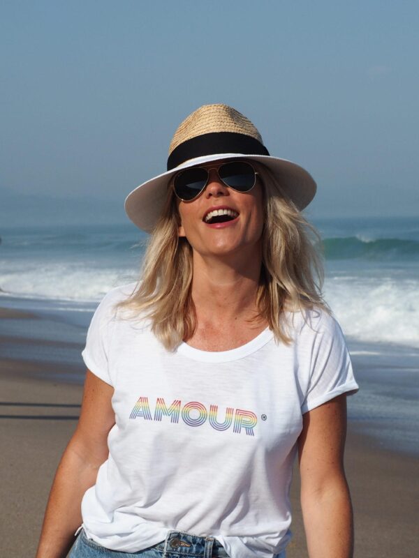 T-Shirt "flammé" AMOUR Multicolor