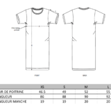 Robe T-Shirt  JANE & SERGE Blanc / Bleu Klein
