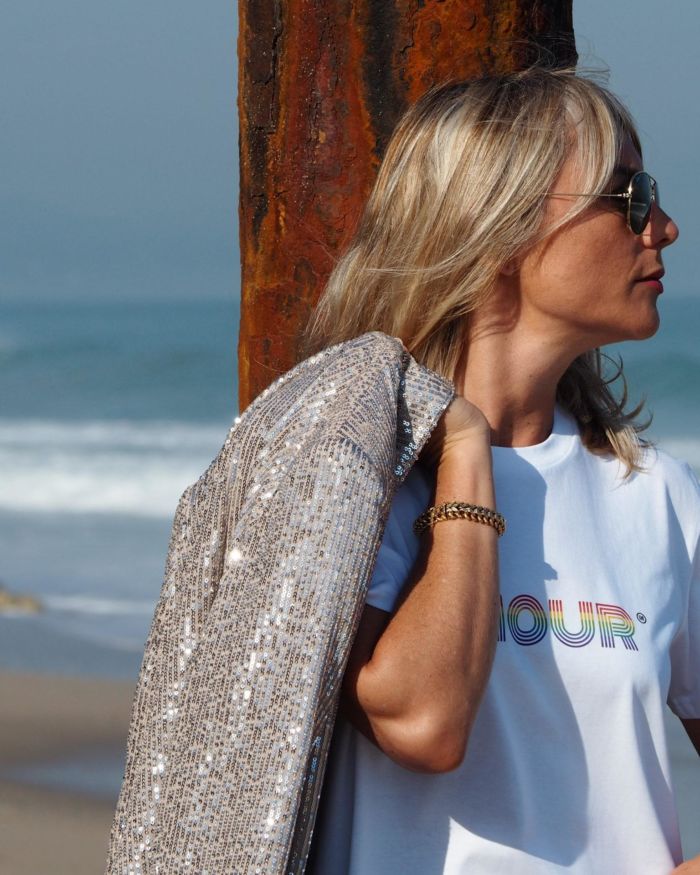 Robe T-Shirt  AMOUR Multicolor  White