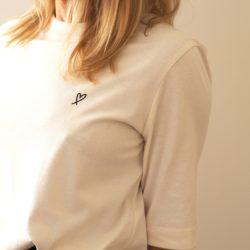 COEUR Signature T-Shirt  « boxy »  Naturel / Black