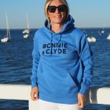 Hoodie Loose  BONNIE & CLYDE  Bleu Lumineux / Bleu Marine