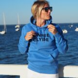 Hoodie Loose  BONNIE & CLYDE  Bleu Lumineux / Bleu Marine