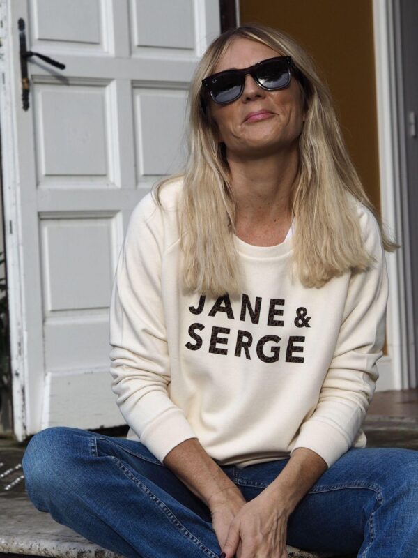 Sweat Loose JANE & SERGE Naturel / Léopard