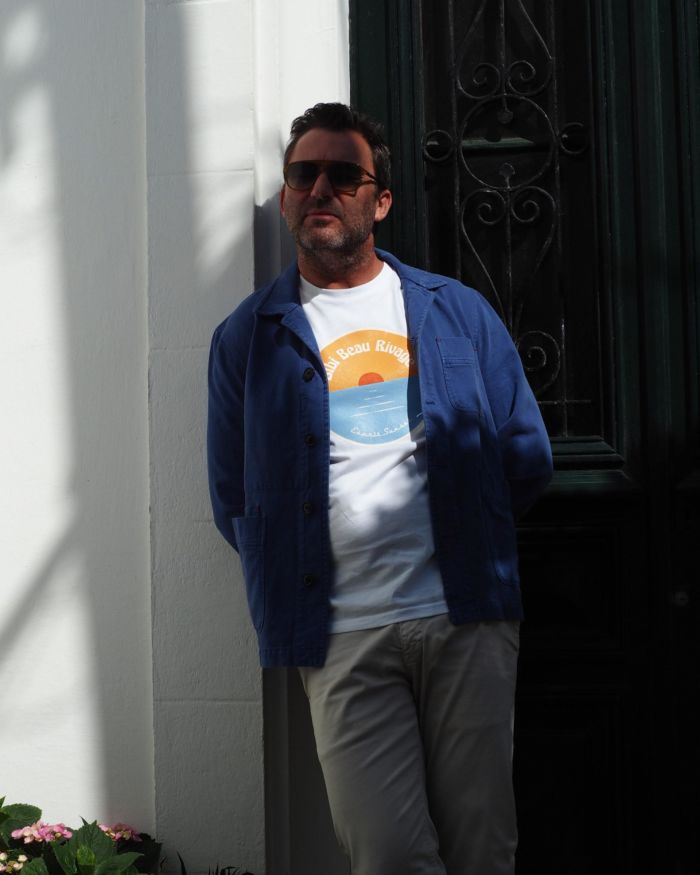 T Shirt Col Rond Blanc BIBI BEAU RIVAGE