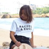 T Shirt Col Rond Femme White / Black RACHEL & ROSS