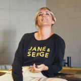 Sweat Loose  JANE & SERGE  Black / Velours Cumin