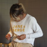 Sweat Loose  JANE & SERGE  Crème / Velours Cumin