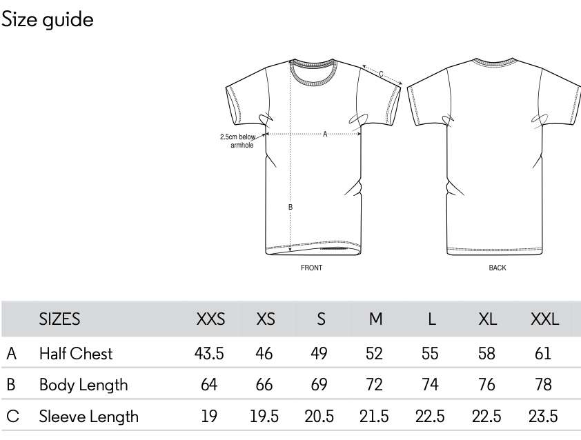 T-Shirt mixte Col Rond  DE L’AMOUR dans l’air Blanc / Broderie noire
