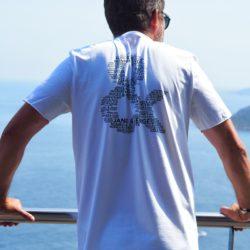 T-Shirt HOMME Bord Franc  Blanc NUAGE ESPERLUETTE Dos