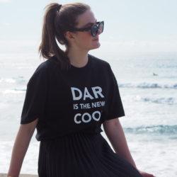 T-Shirt  “Oversize”  Black / White    DAR is the new COOL