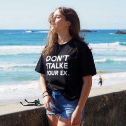 T-Shirt  “Oversize”   Black / White    DON’T STALKE YOUR EX