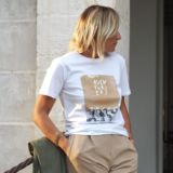 T-Shirt MIXTE Blanc AVENTURIERS Collaboration JANO