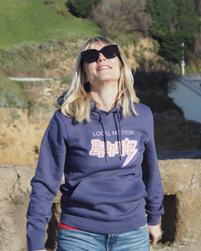 Hoodie  BIARRITZ Indigo Violet