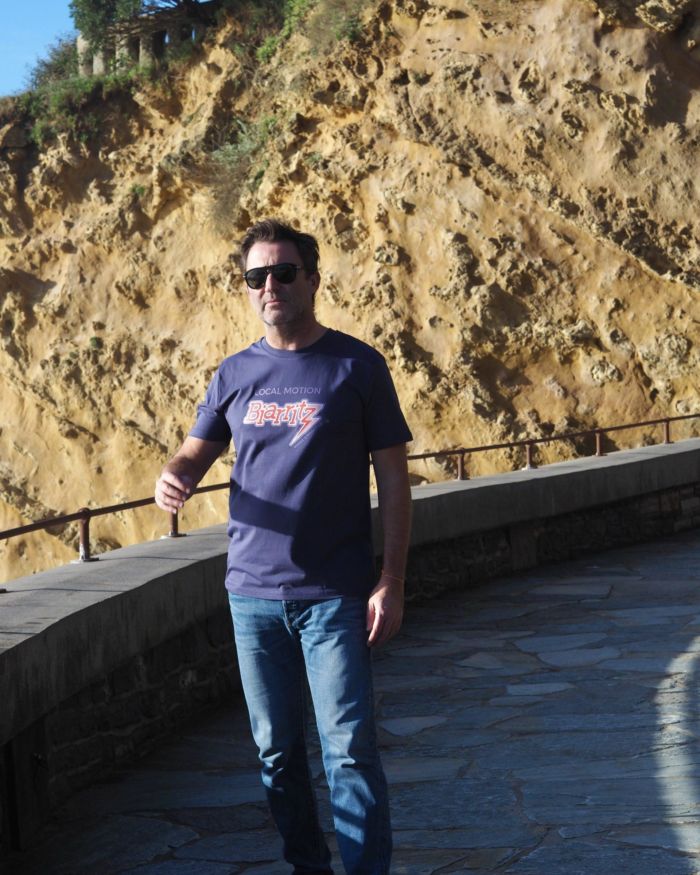 T-Shirt Homme  BIARRITZ Indigo Violet