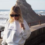 Sweat Over LE TEMPS D’UN ETE Crème Broderie Lavande
