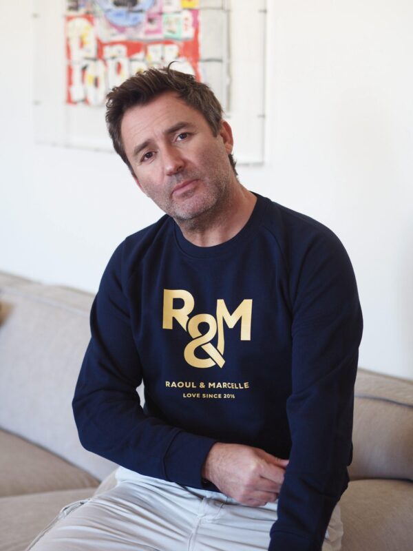 Sweat RAOUL & MARCELLE Marine / Ocre