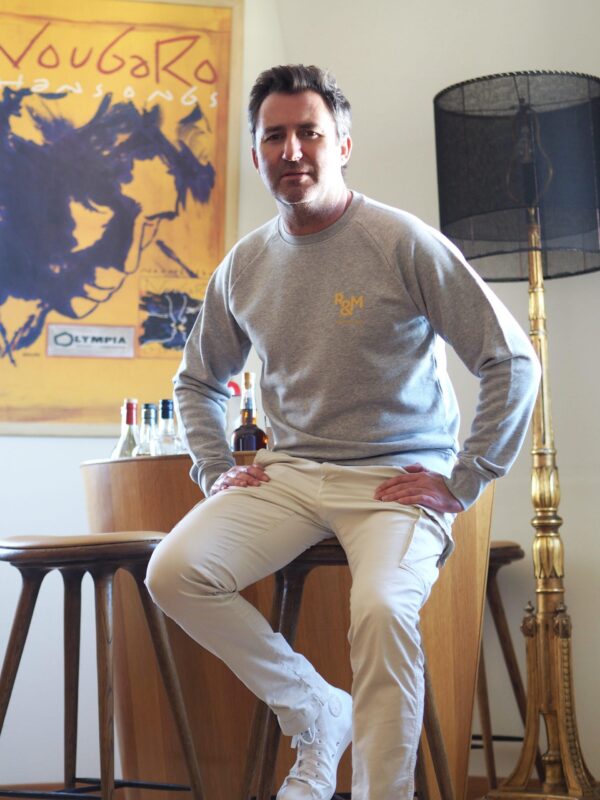 Sweat RAOUL & MARCELLE Coeur Gris chiné / Cumin