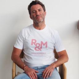 T-Shirt Col Rond  RAOUL & MARCELLE  White / Rose