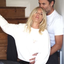 Sweat Over DE L’AMOUR dans l’air Crème / Broderie Gold