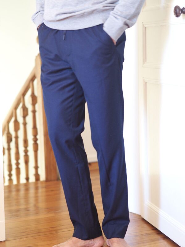 Pantalon Monsieur rêve Marine broderie Rouge