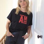T-Shirt Very loose AMour  Black / Rouge