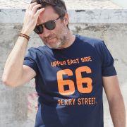 T-Shirt Mixte UPPER EAST SIDE Navy / Orange