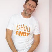 T-Shirt Mixte Chou ANDY  White / Orange