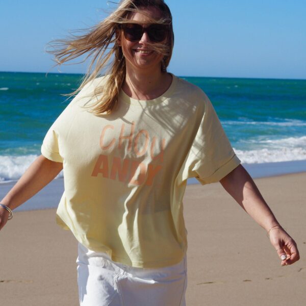 T-Shirt Very loose Chou ANDY Soleil / Pêche