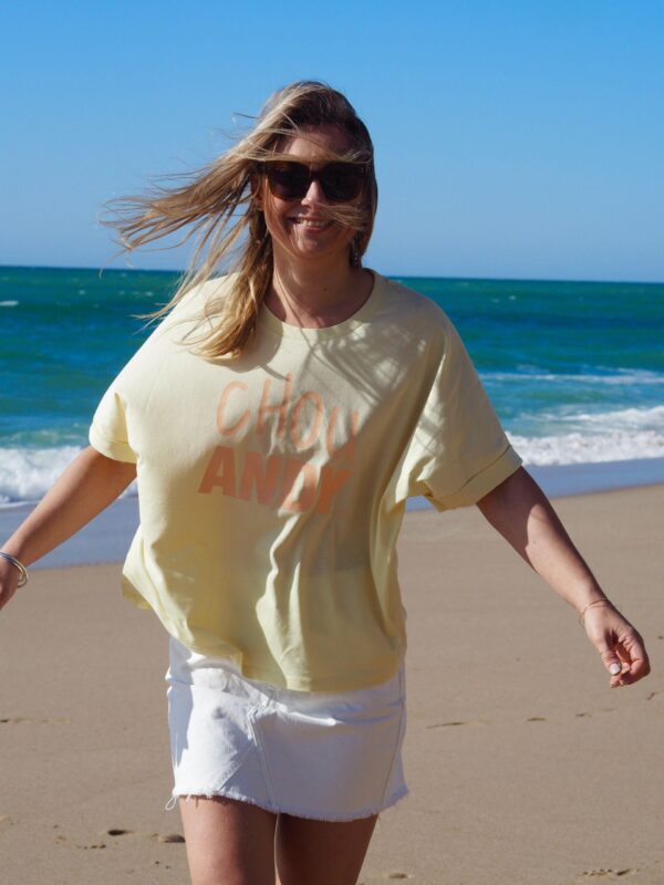 T-Shirt Very loose Chou ANDY Soleil / Pêche