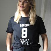 T-Shirt Mixte   LONDON   Black / White