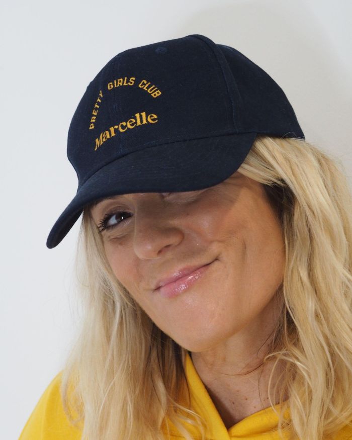 Casquette coton Marcelle PRETTY GIRLS CLUB Navy / Mustard