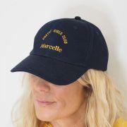 Casquette coton Marcelle PRETTY GIRLS CLUB Navy / Mustard