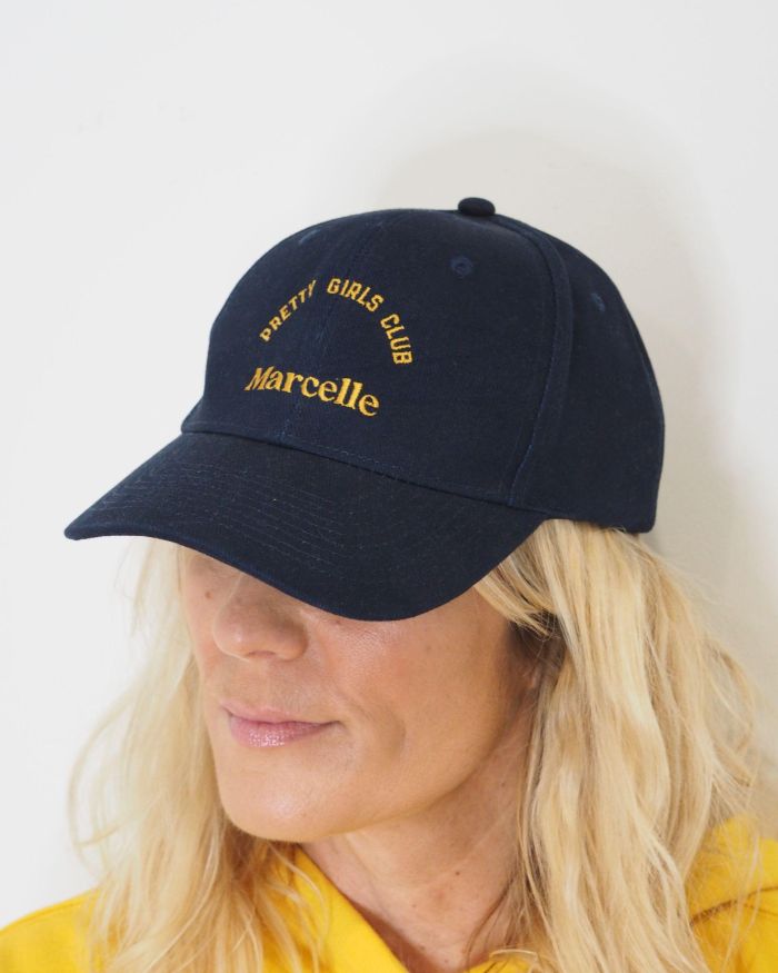 Casquette coton Marcelle PRETTY GIRLS CLUB Navy / Mustard