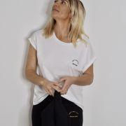 T-Shirt Loose Marcelle PRETTY GIRLS CLUB White / Navy